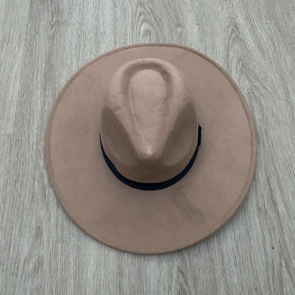 Unbranded Brim Hat Wide Brim Safari Style Felt Brown Unisex One Size
